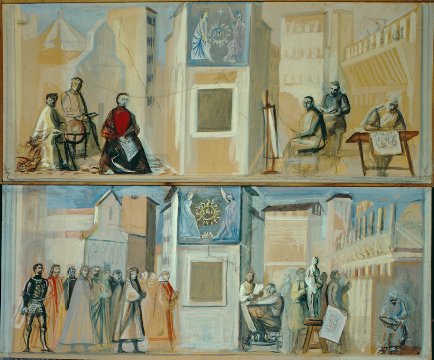 Bozzetti per il concorso di Piazza della Calza, 1953