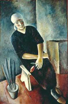 Donna con tulipani, 1930