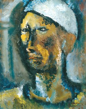 Testa con berretto bianco, 1928
